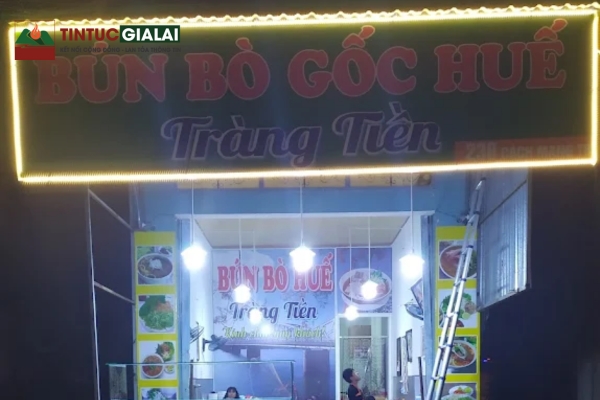 Bún Bò Tràng Tiền Pleiku – Quán Bún Bò Huế Đậm Đà Phố Núi Tại Gia Lai